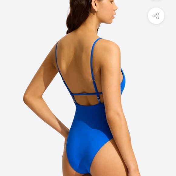 Seafolly Women’s Black One Piece Swimsuit New size 6 - Picture 4 of 12